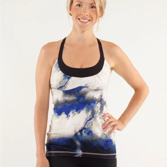 Lululemon Scoop Me Up Tank - Milky Way Multi Print sz 8 - Picture 1 of 8